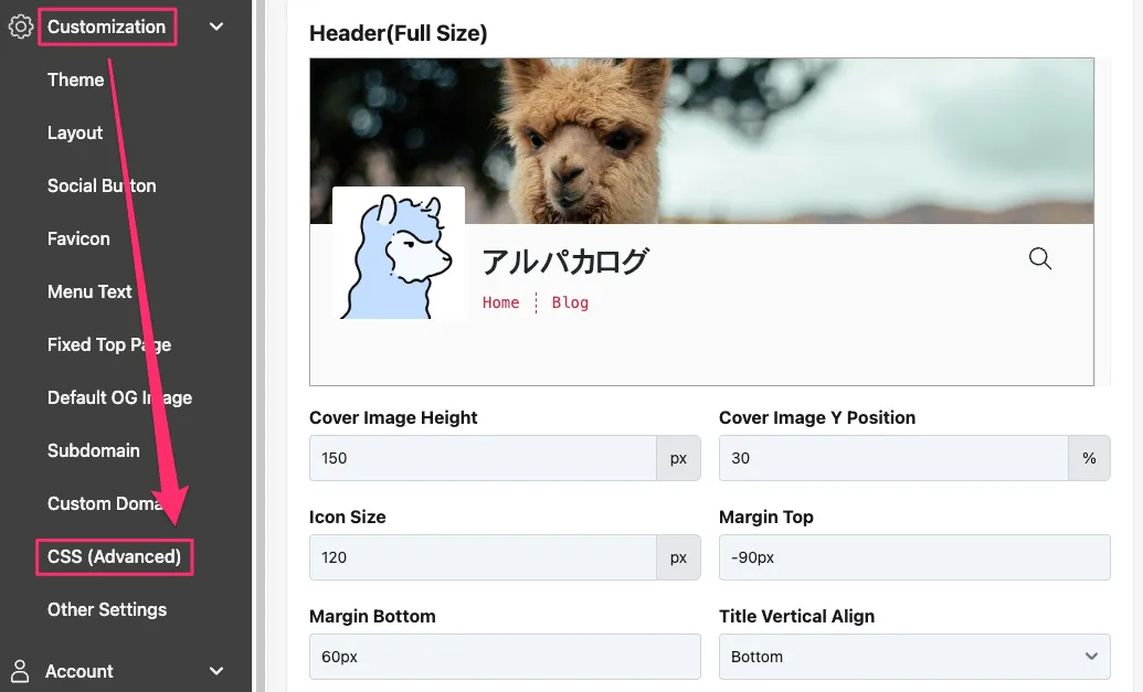 Image in a image block